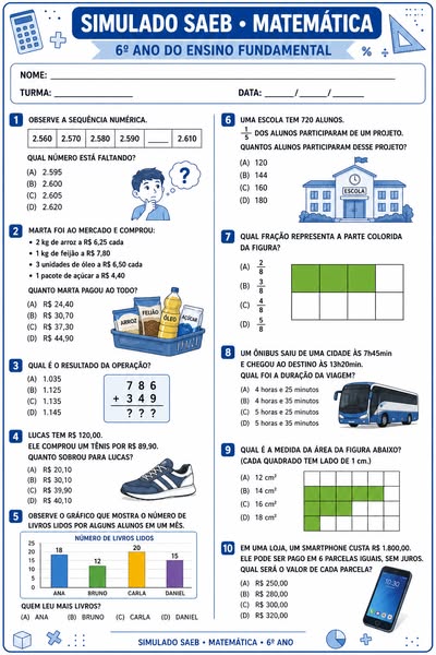 Amostra simulado